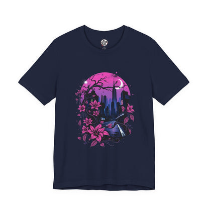 “Dark Bloom” — WhimsyGoth Floral Tee – Alt Aesthetic Poetic Goth Street-wear