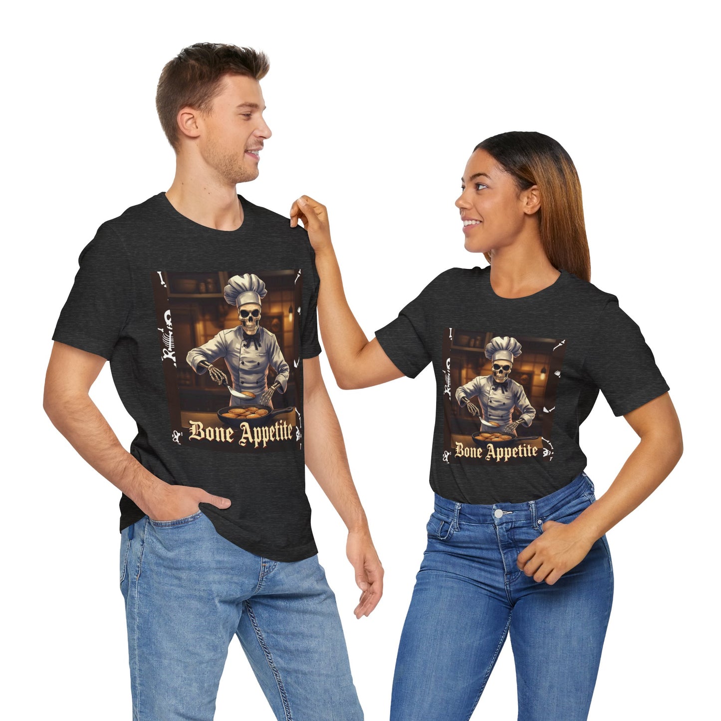 My Gothic Girl "Bone Appetite" Graphic T-Shirt Unisex Gothic Dark Fashion Casual Wear