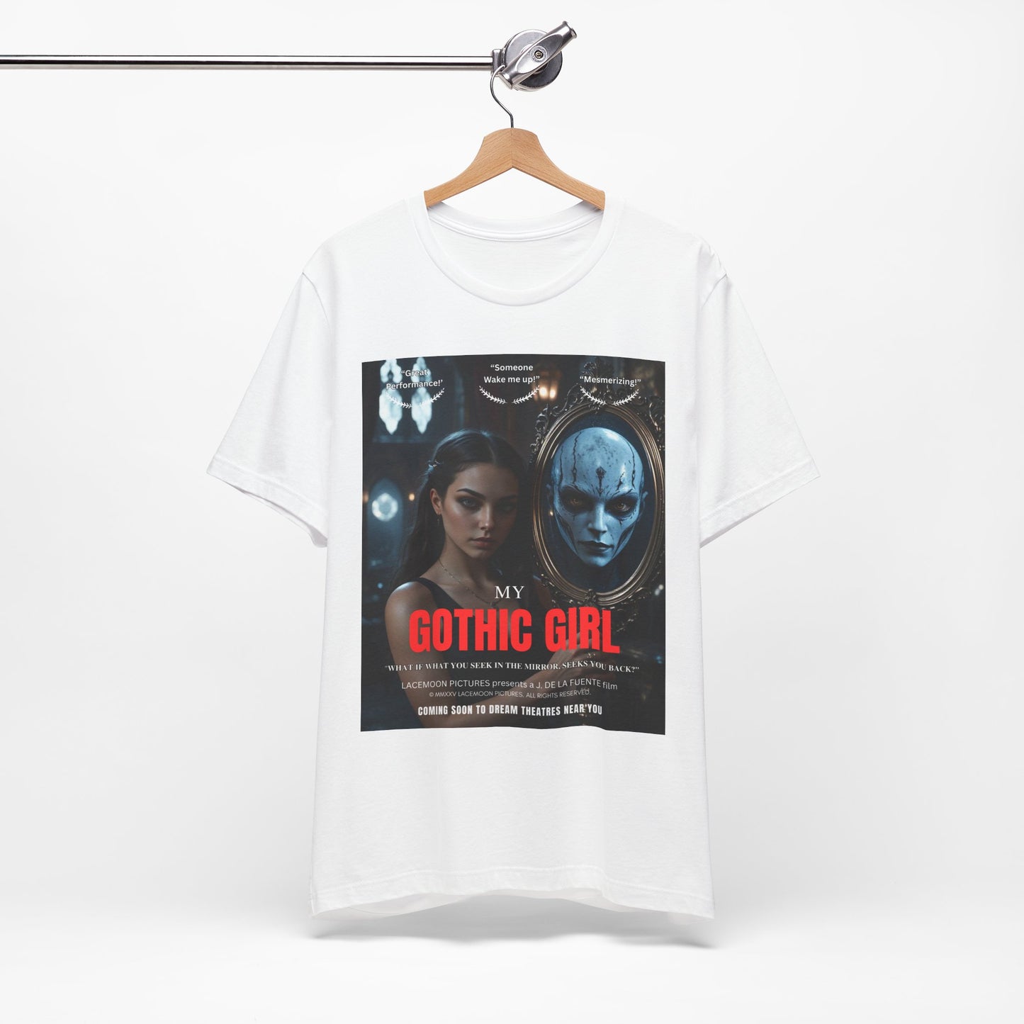 My Gothic Girl T-Shirt "Movie Poster" – Whimsy Goth Streetwear, Dark Poetry Fashion, Alt Aesthetic Apparel