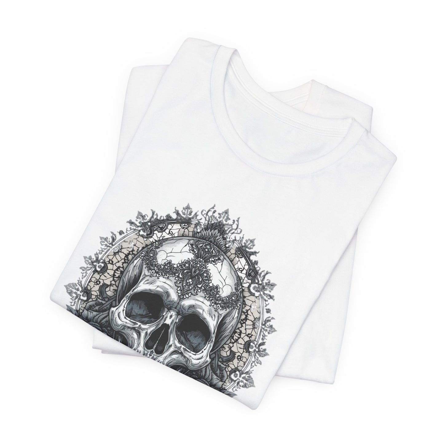 Gothic Skull Elegance T-Shirt