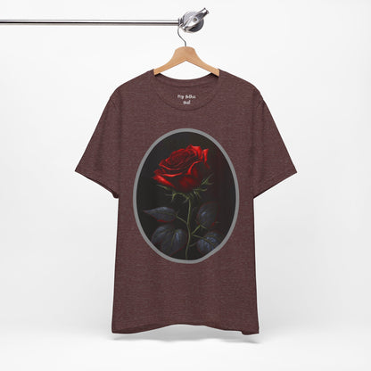 My Gothic Girl T-Shirts for Women & Men "Linda's Red Rose" Dark Aesthetic & Alternative Tees – My Gothic Girl