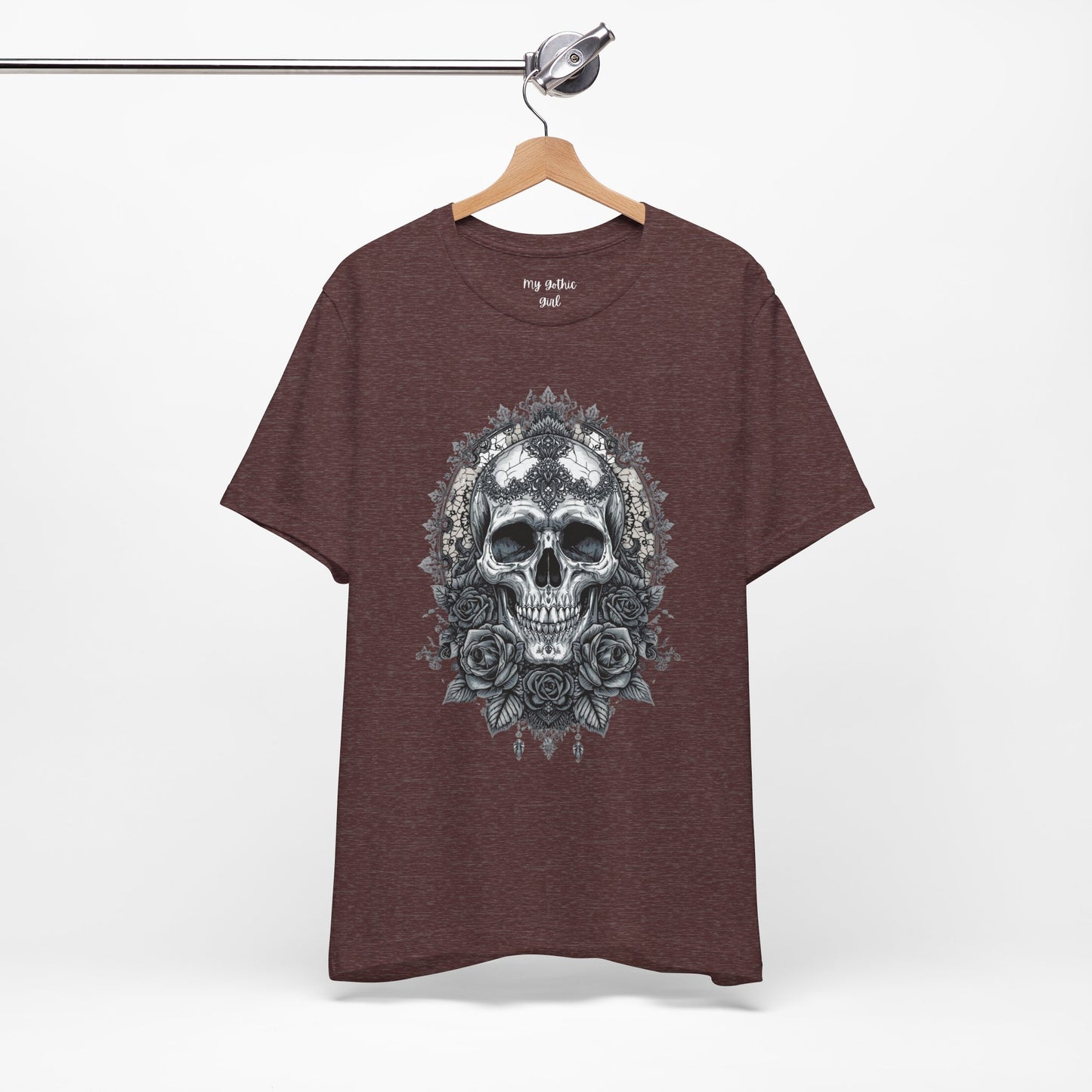 Gothic Skull Elegance T-Shirt