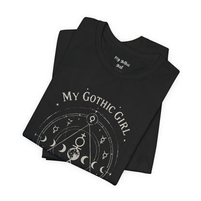 My Gothic Girl "The Alchemist" Gothic Design Short Sleeve T Shirt