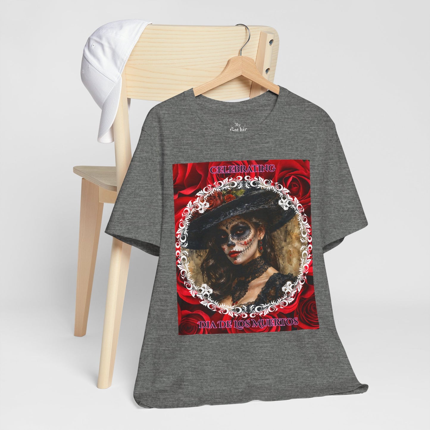 My Gothic Girl Dia De Los Muertos Graphic Tee – Gothic Streetwear, Whimsy Goth, Dark Poetry Alt Fashion