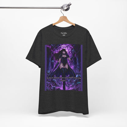 Dark Sorceress Graphic Tee — "A dark desire now sets forth into the night"