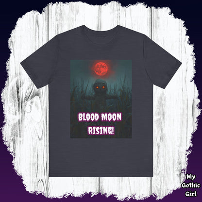 My Gothic Girl "Blood Moon Rising" Graphic T-Shirt Unisex Gothic Dark Fashion Casual Wear