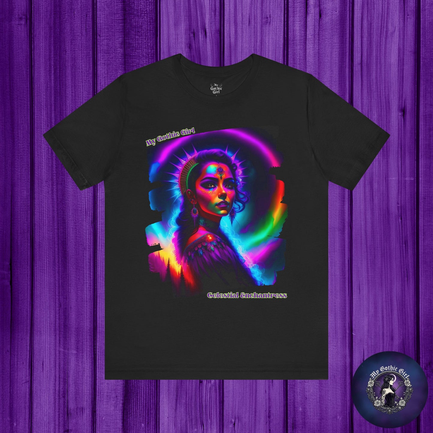 Celestial Enchantress Poetic Goth Graphic Tee – My Gothic Girl