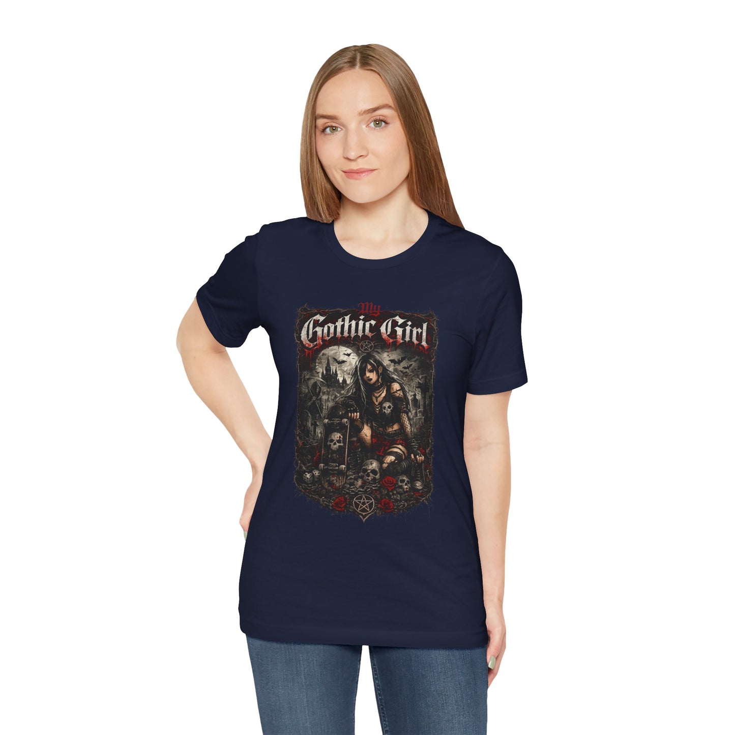 My Gothic Girl - Skater Girl Short Sleeve T Shirt