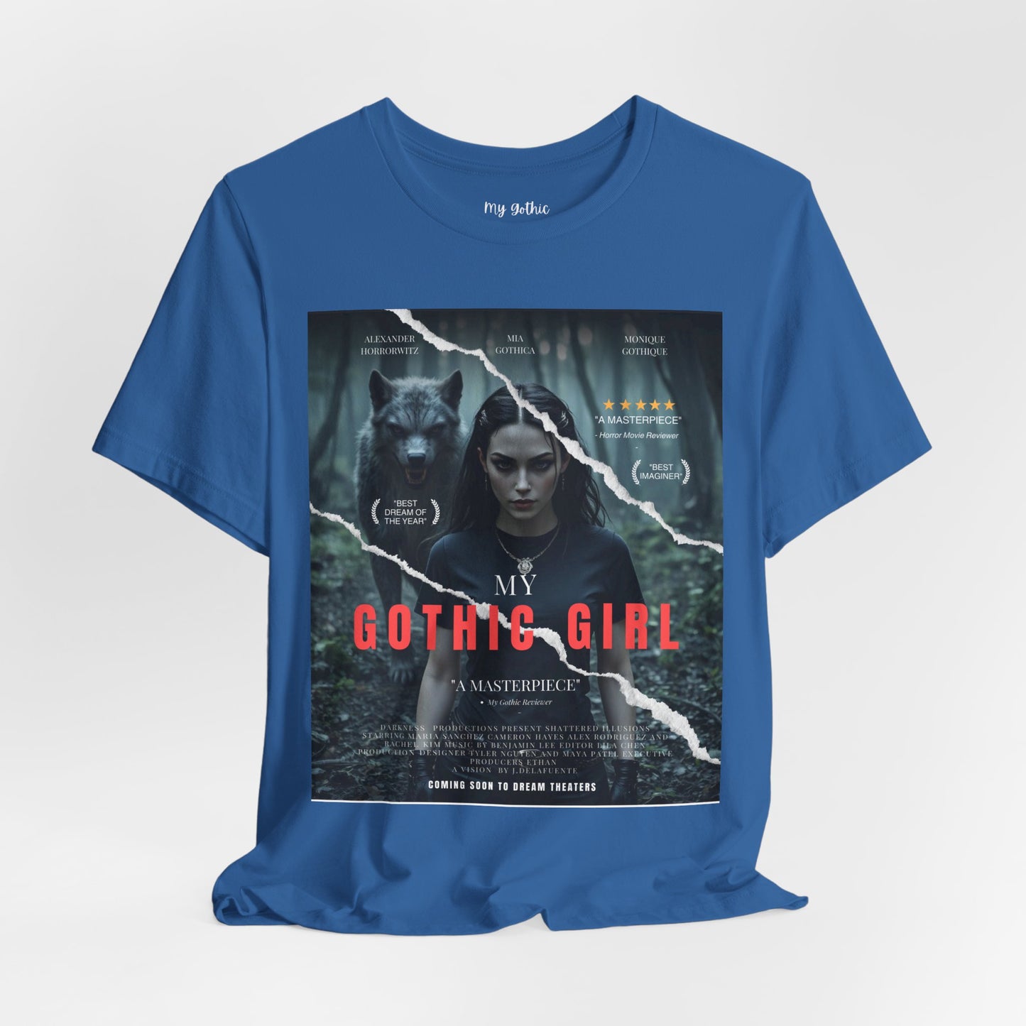 My Gothic Girl T-Shirt "Movie Poster" – Whimsy Goth Streetwear, Dark Poetry Fashion, Alt Aesthetic Apparel