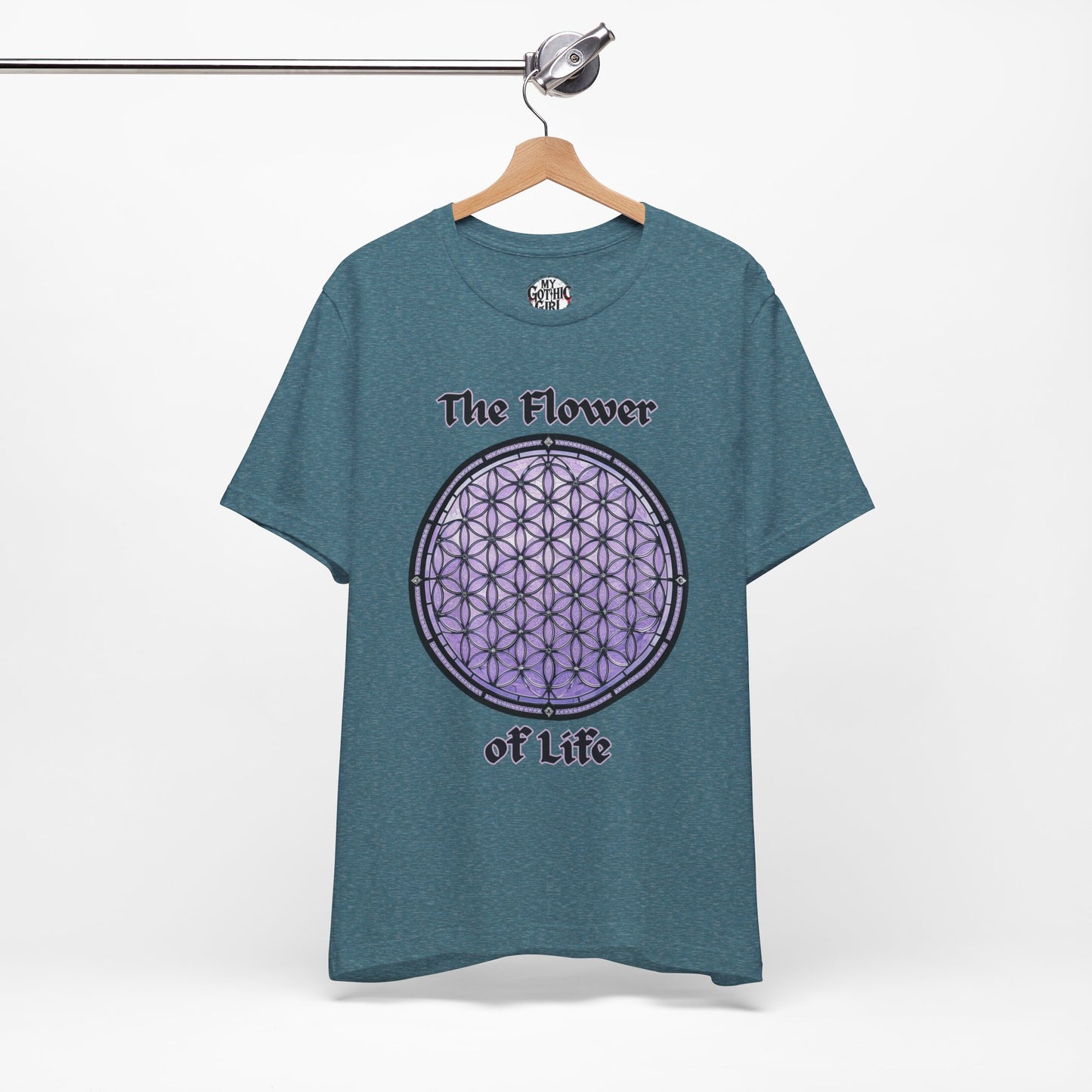 "The Flower of Life"  Gothic Graphic T-Shirt – Alt Aesthetic Poetic Goth Street-wear