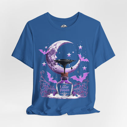 “Lunar Poison” — Celestial Alchemy Gothic Graphic T-Shirt – Alt Aesthetic Poetic Goth Street-wear