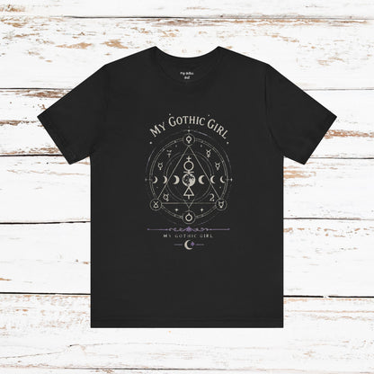 My Gothic Girl "The Alchemist" Gothic Design Short Sleeve T Shirt
