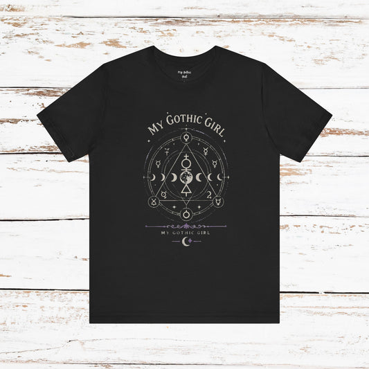 My Gothic Girl "The Alchemist" Gothic Design Short Sleeve T Shirt