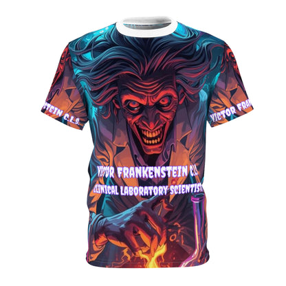 Victor Frankenstein C.L.S. Gothic Graphic T-Shirt – Dark Romance All Over Print Dr. Frankenstein Shirt | My Gothic Girl