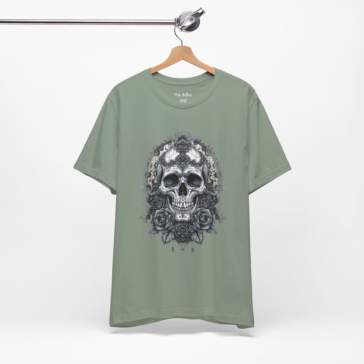 Gothic Skull Elegance T-Shirt