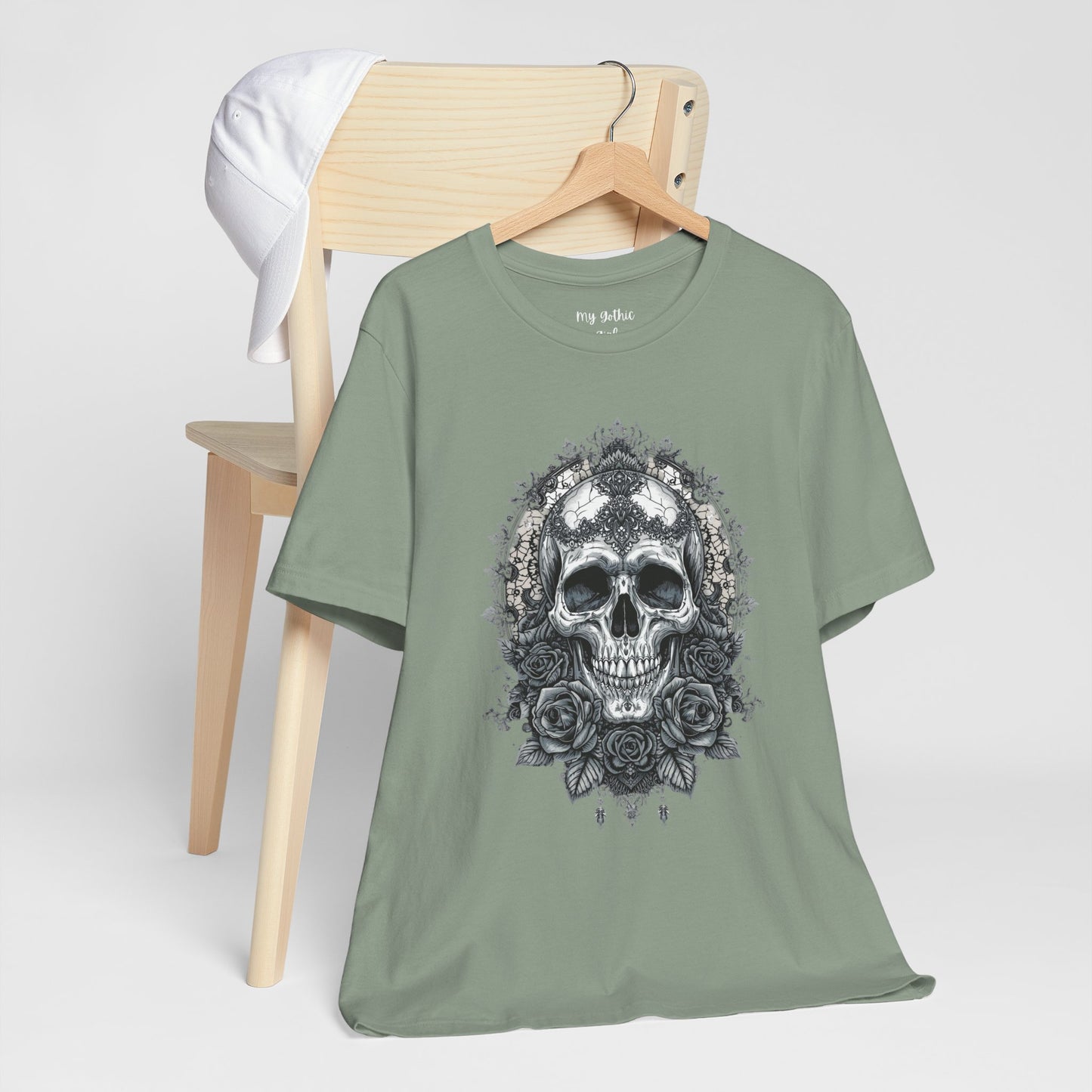 Gothic Skull Elegance T-Shirt