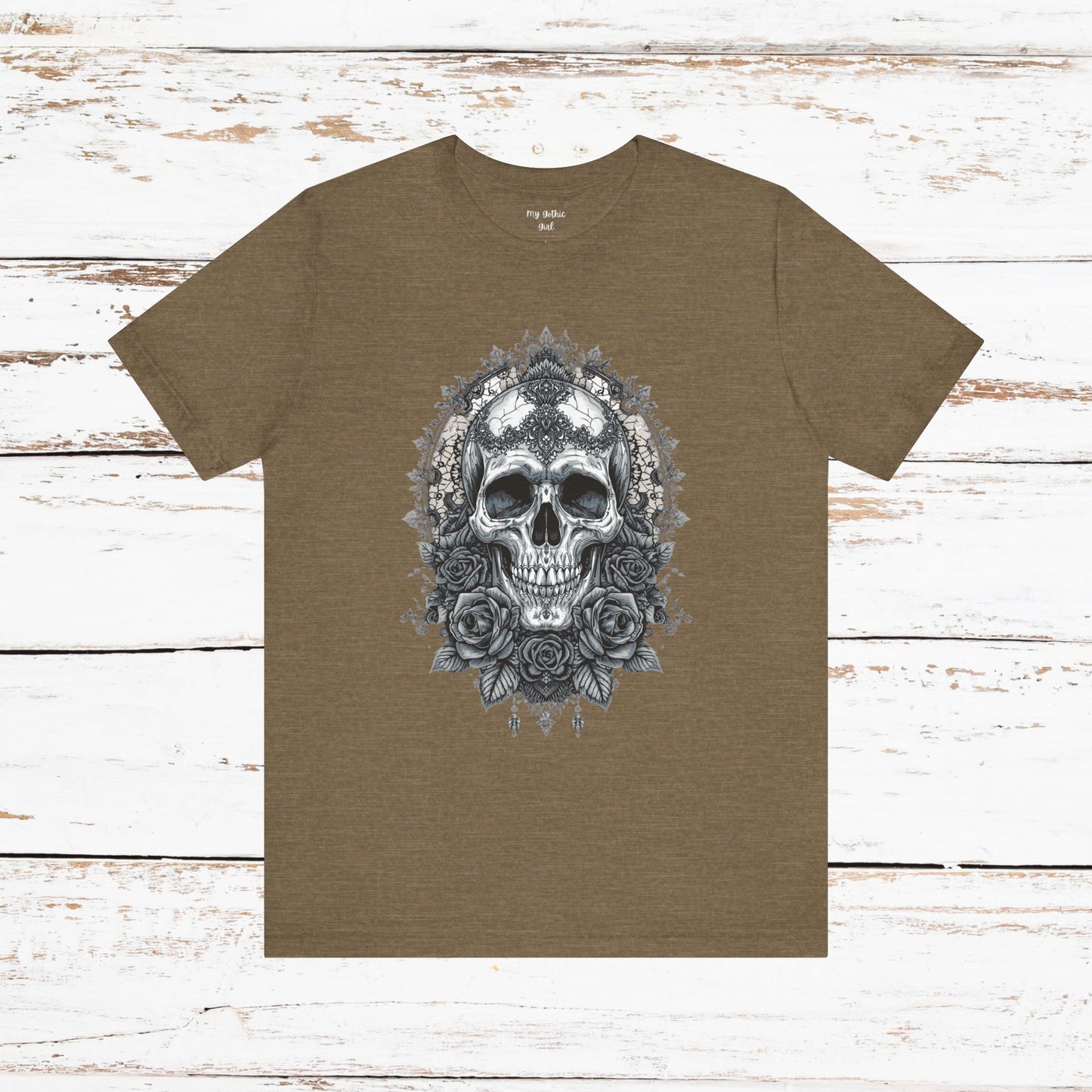 Gothic Skull Elegance T-Shirt