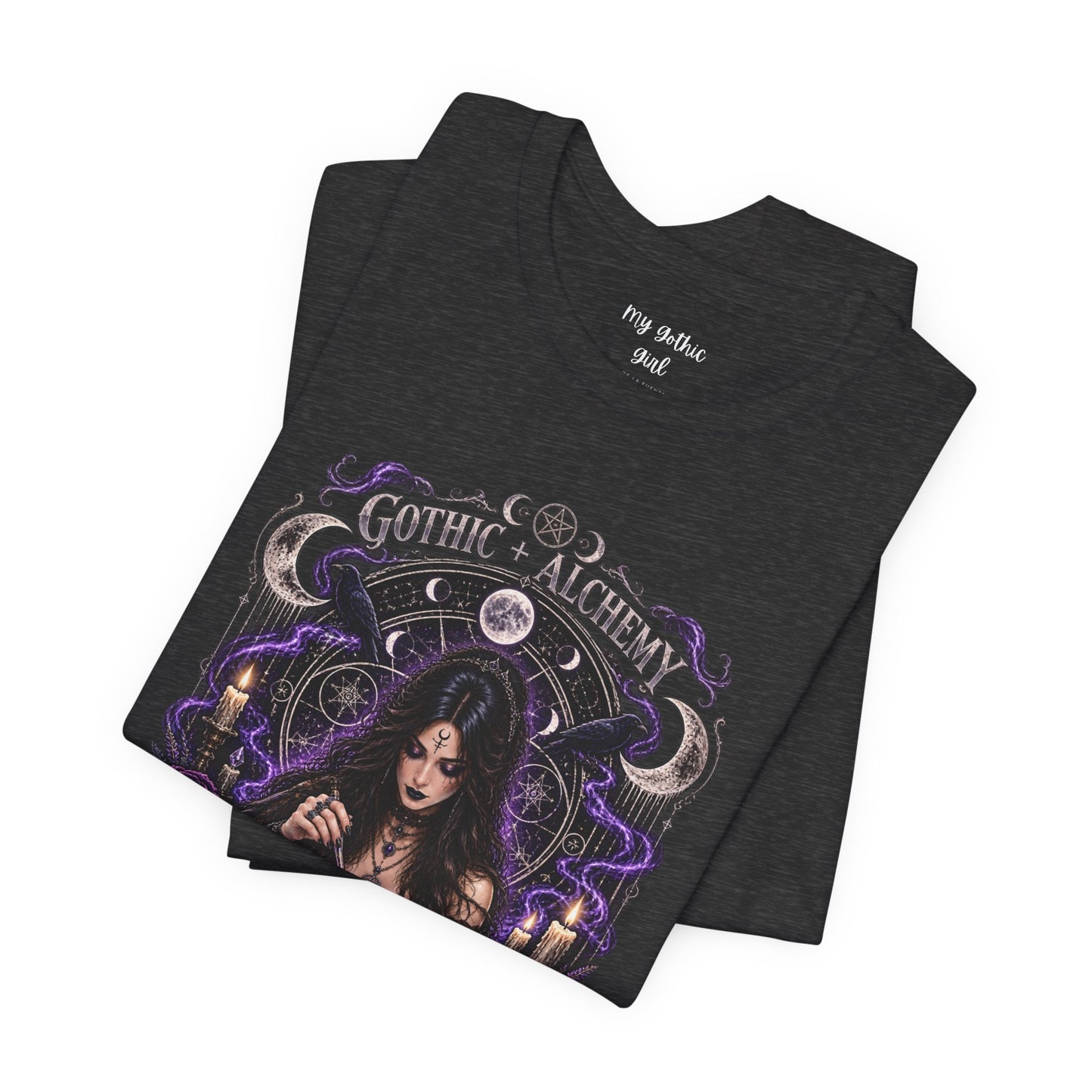 Gothic Alchemy T-Shirt — Witch Potion Skull Graphic Tee