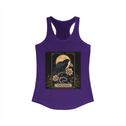 The Raven Tarot Card Women's Tank Top — Gothic Mystic