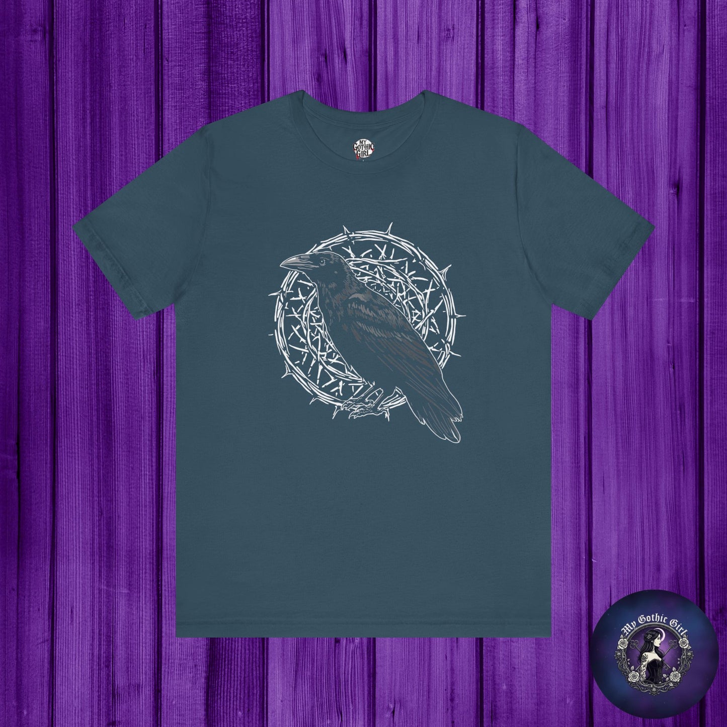 Thorn & Raven Gothic Graphic T-Shirt – Alt Aesthetic Poetic Goth Streetwear