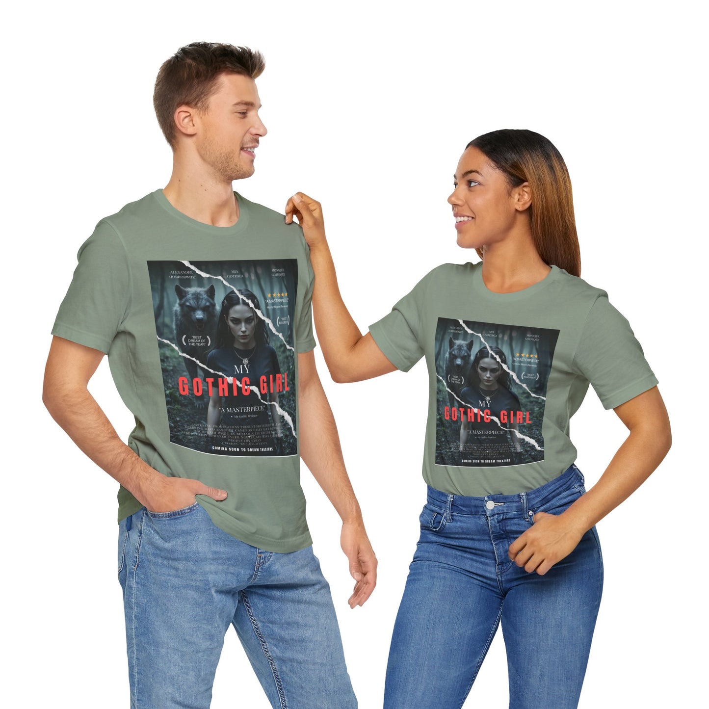 My Gothic Girl T-Shirt "Movie Poster" – Whimsy Goth Streetwear, Dark Poetry Fashion, Alt Aesthetic Apparel