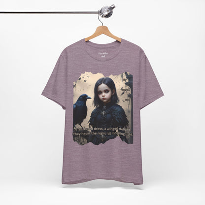 My Gothic Girl T-Shirt "Black Raven"  Whimsy Goth, Goth Fashion, Poetic Gothic Street Wear