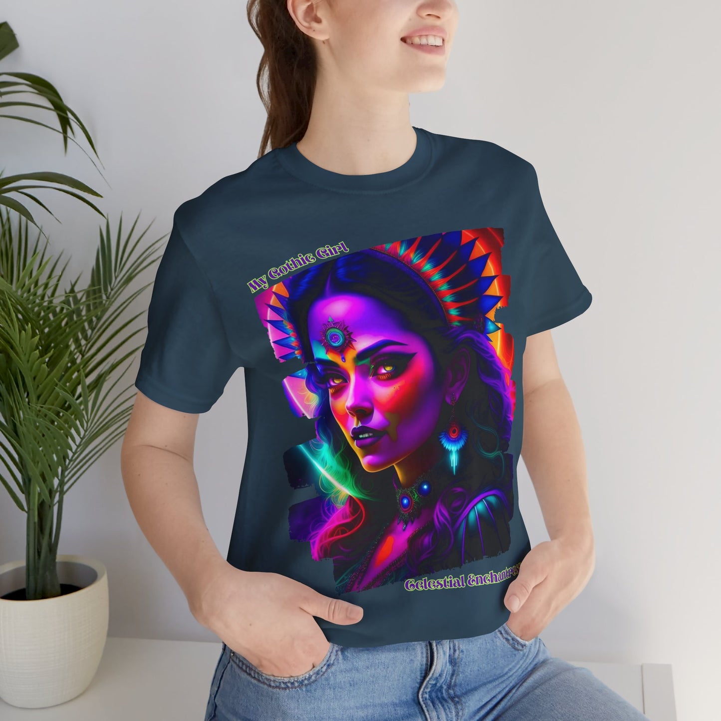 Celestial Enchantress Poetic Goth Graphic Tee – My Gothic Girl