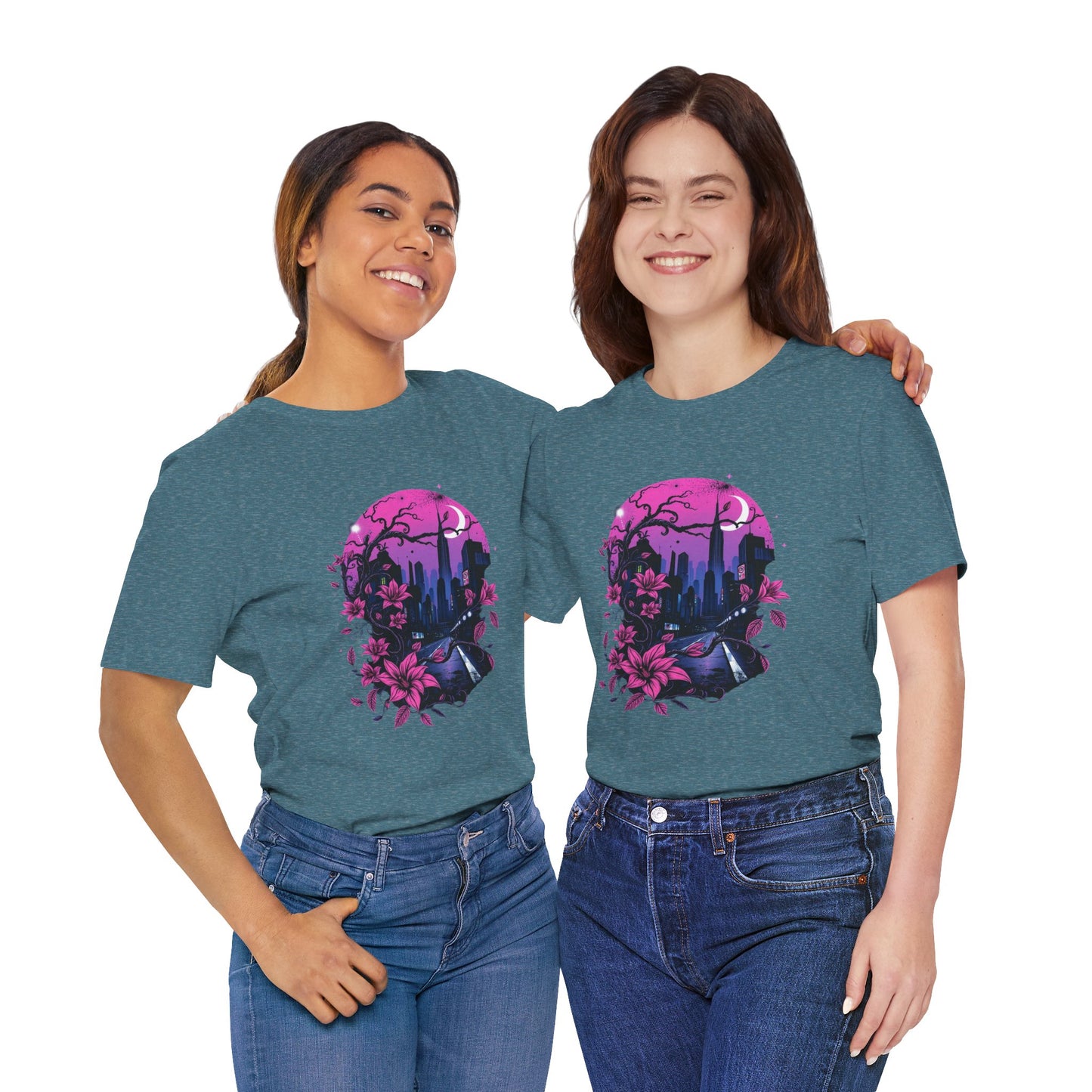 “Dark Bloom” — WhimsyGoth Floral Tee – Alt Aesthetic Poetic Goth Street-wear