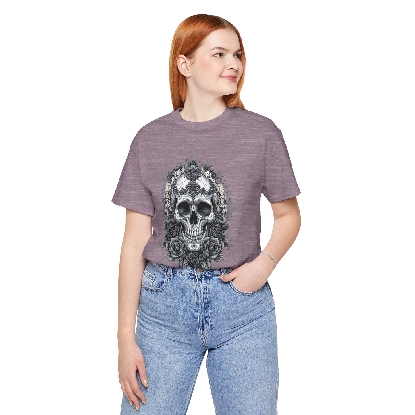 Gothic Skull Elegance T-Shirt