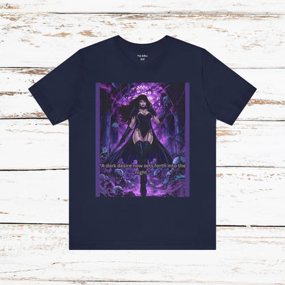 Dark Sorceress Graphic Tee — "A dark desire now sets forth into the night"