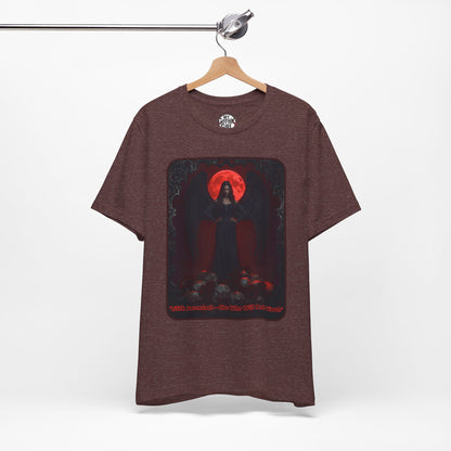 “Lilith Ascendant — She Who Will Not Kneel.” Graphic T-Shirt – Alt Aesthetic Poetic Goth Street-wear