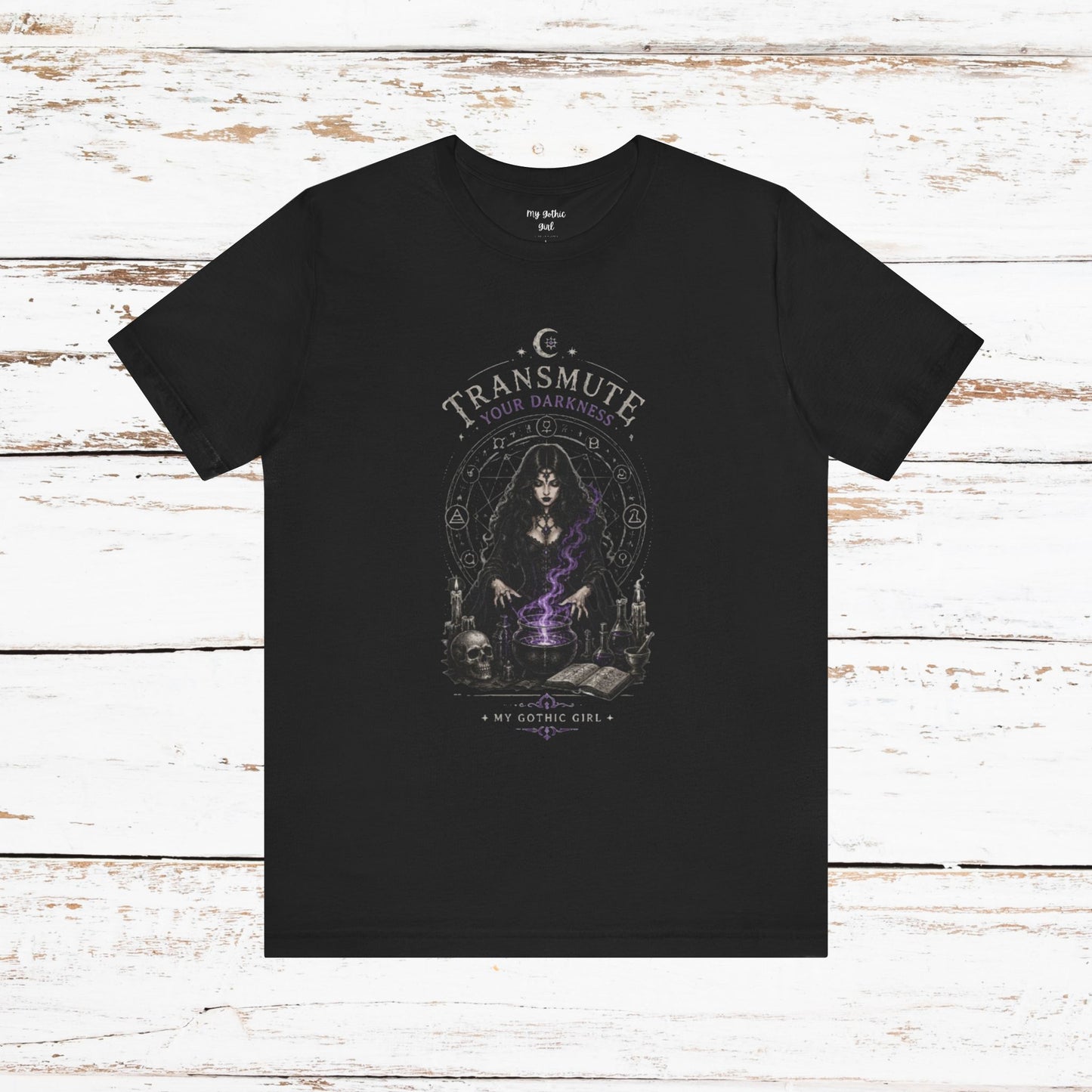 Transmute Your Darkness Alchemist Arts Tee — Witchy Occult Graphic T-Shirt
