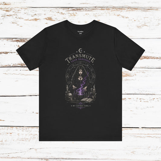 Transmute Your Darkness Alchemist Arts Tee — Witchy Occult Graphic T-Shirt