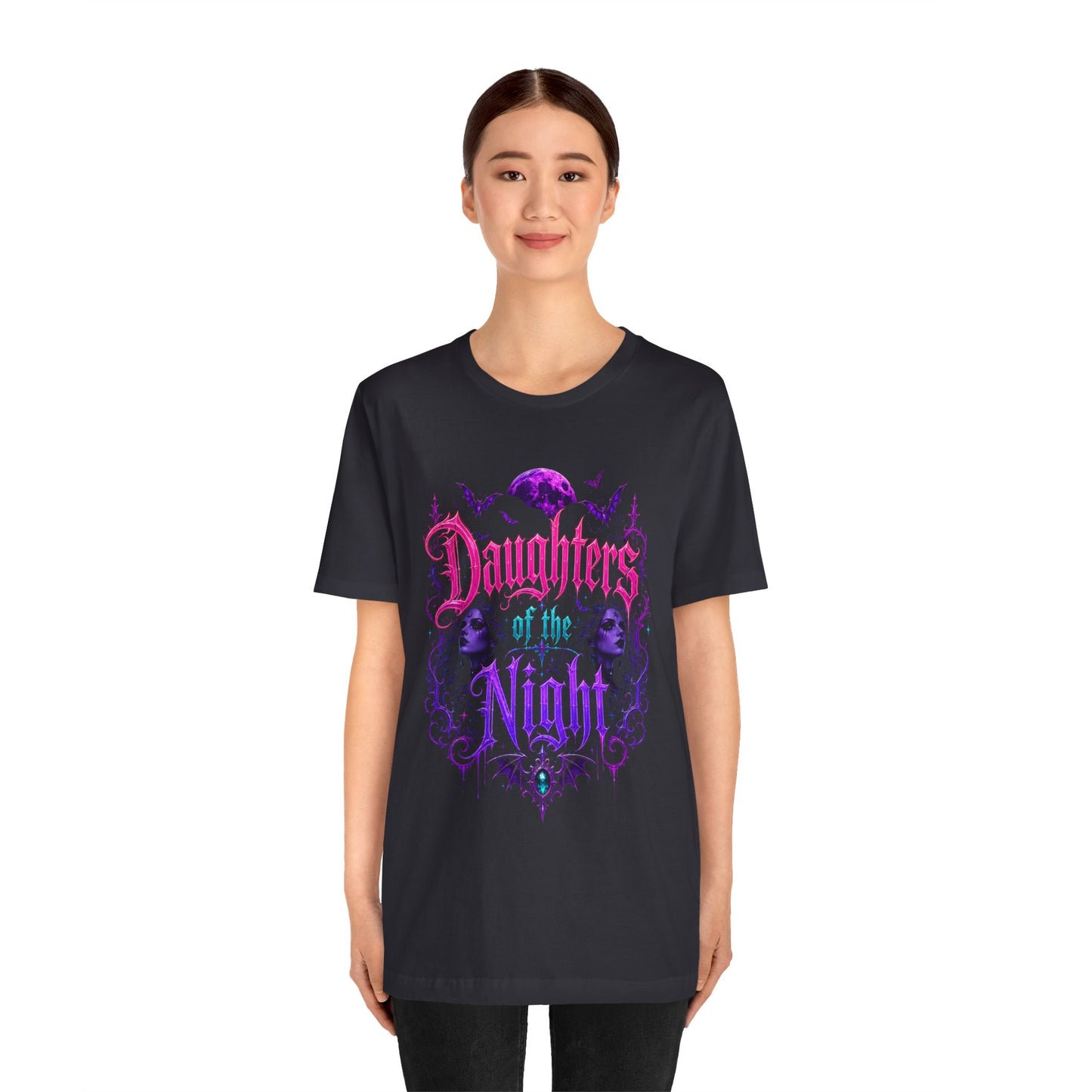 Daughters of the Night Tee — Gothic Vampire Moon Graphic T-Shirt