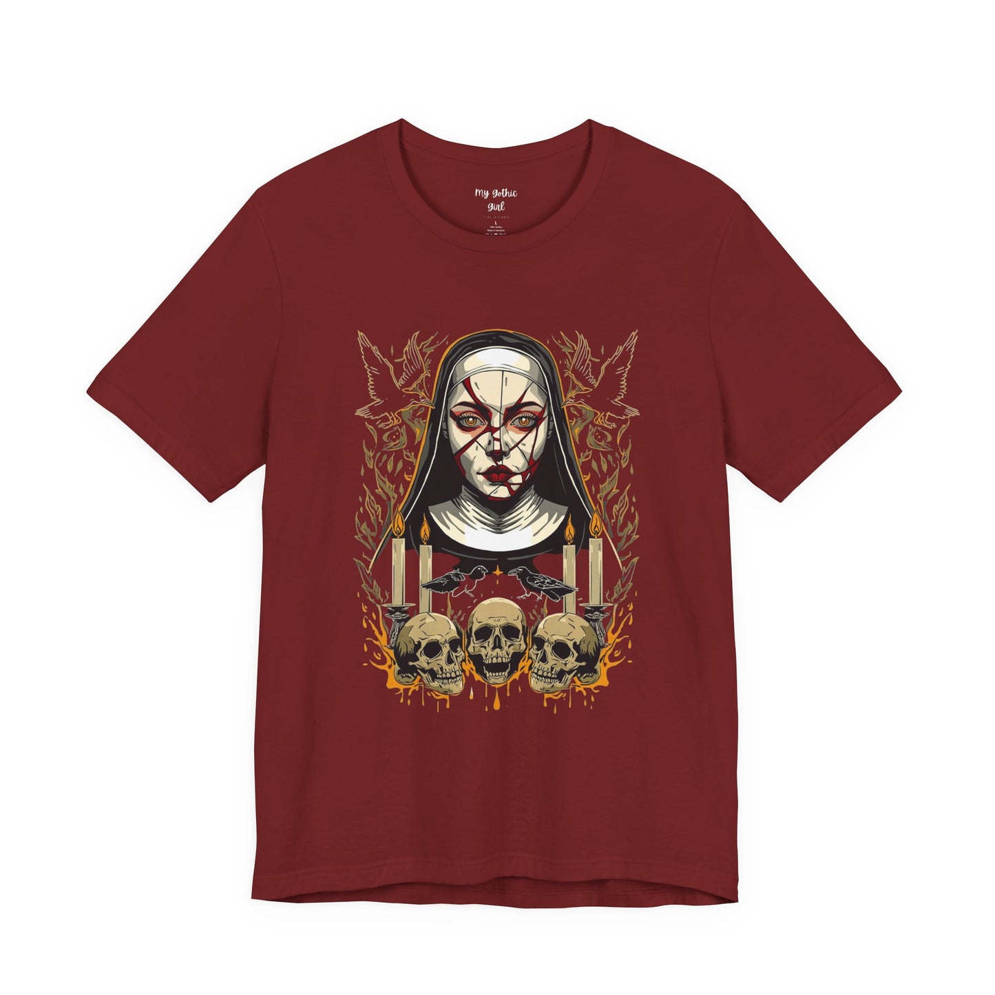 Nocturne Nun Gothic Pop Art T-Shirt
