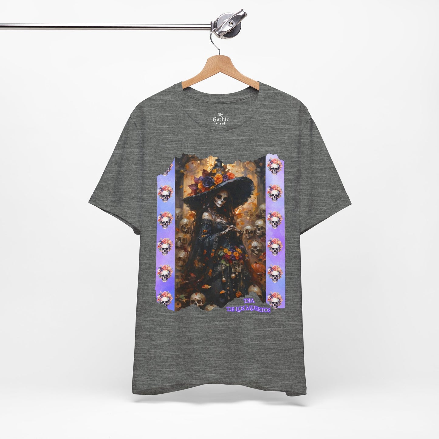 My Gothic Girl Dia De Los Muertos Graphic Tee – Gothic Streetwear, Whimsy Goth, Dark Poetry Alt Fashion