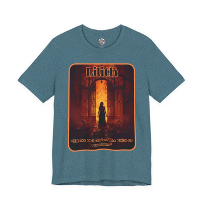 “Lilith  —  Eden’s Outcast, The Price of Freedom.” Graphic T-Shirt – Alt Aesthetic Poetic Goth Street-wear