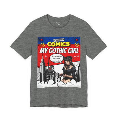 My Gothic Girl Comic Book Graphic Tee – Whimsy Goth Streetwear, Dark Poetry Fashion, Alt Aesthetic Apparel
