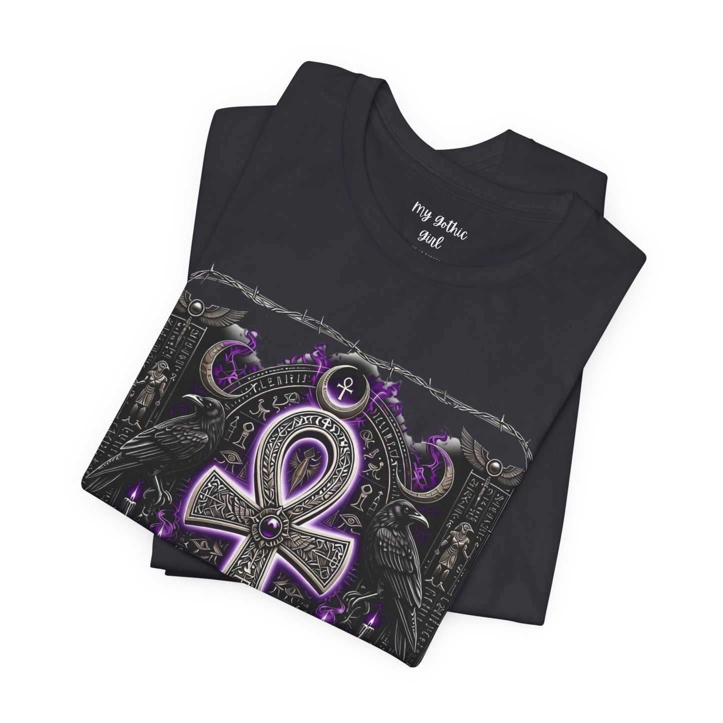 Ankh Gothic Tee — Life, Eternal Continuity & Vital Life Force Graphic T-Shirt