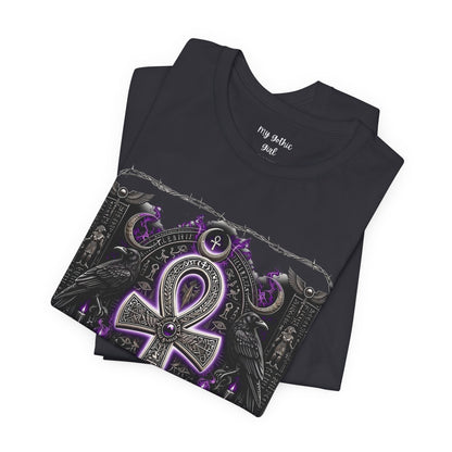 Ankh Gothic Tee — Life, Eternal Continuity & Vital Life Force Graphic T-Shirt