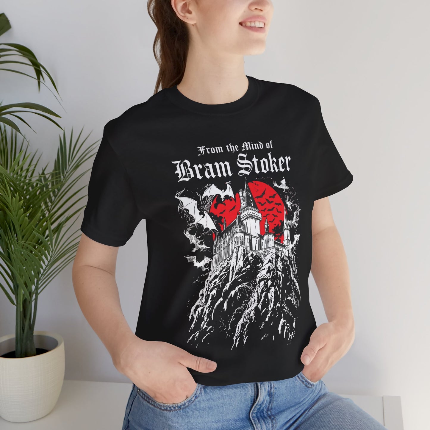 "From The Mind Of Bram Stoker" Gothic Literary Horror T-Shirt