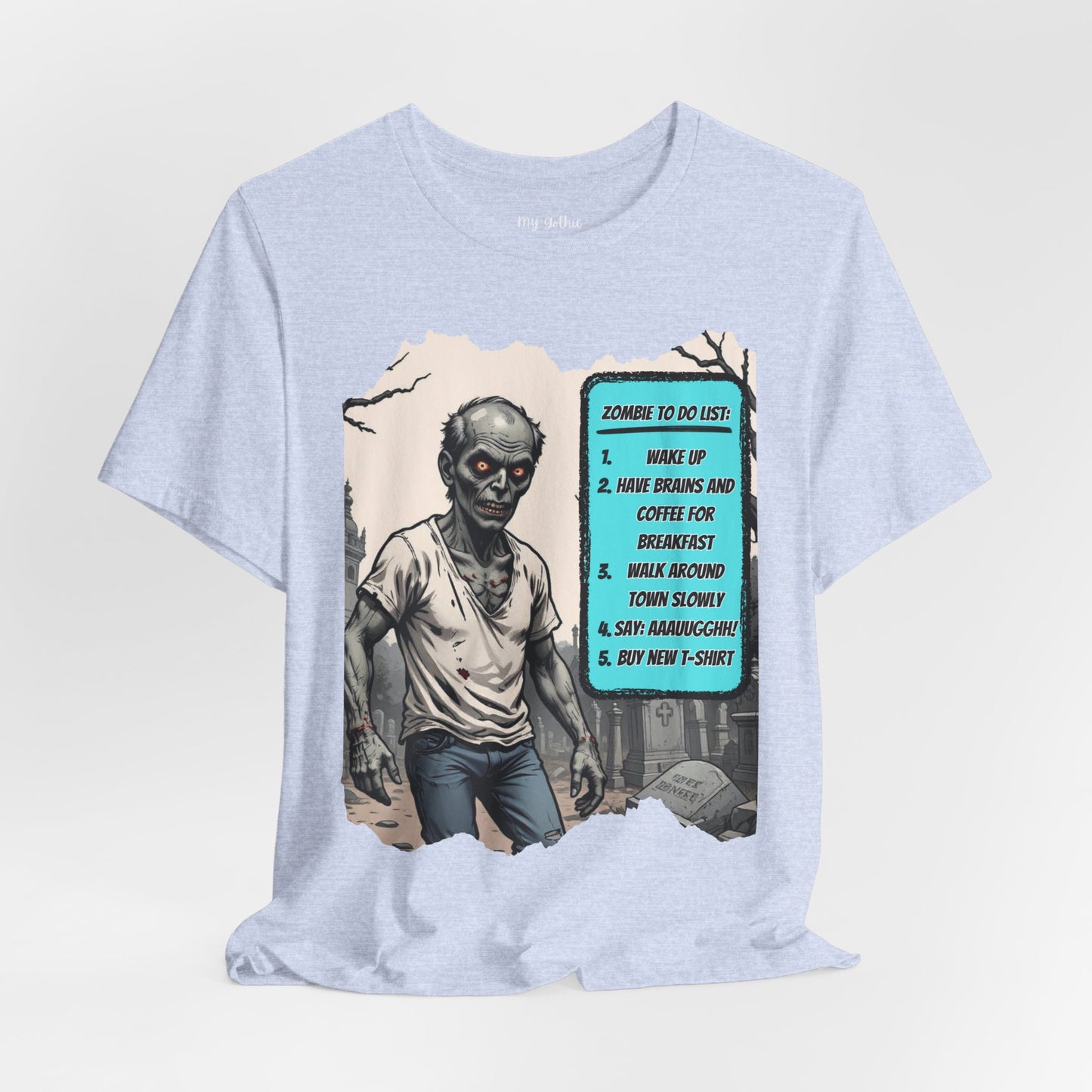 My Gothic Girl "Zombie: To Do List"  – Whimsy Goth Streetwear, Dark Poetry Fashion, Alt Aesthetic Apparel