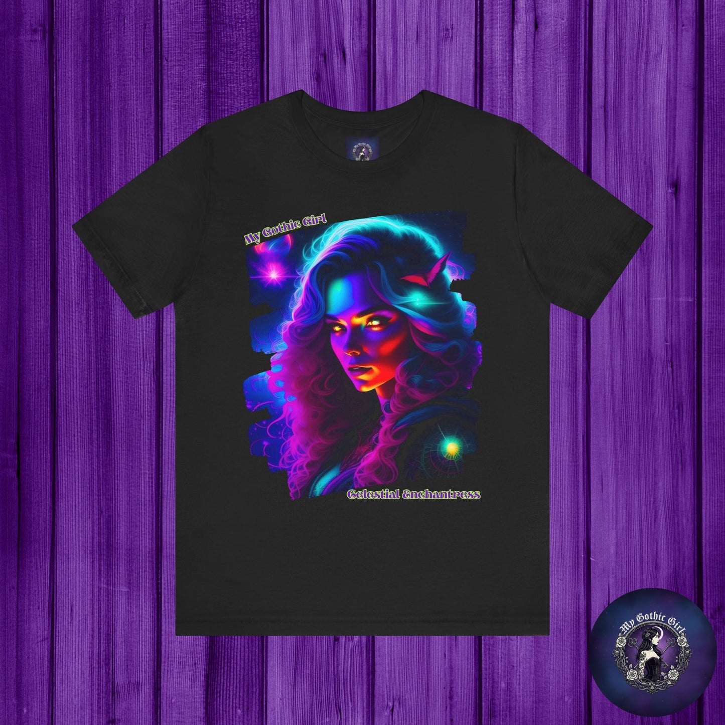 Celestial Enchantress Poetic Goth Graphic Tee – My Gothic Girl