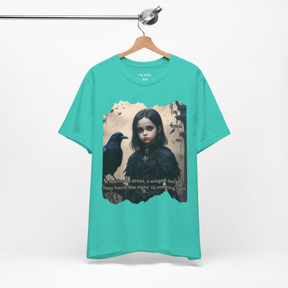My Gothic Girl T-Shirt "Black Raven"  Whimsy Goth, Goth Fashion, Poetic Gothic Street Wear