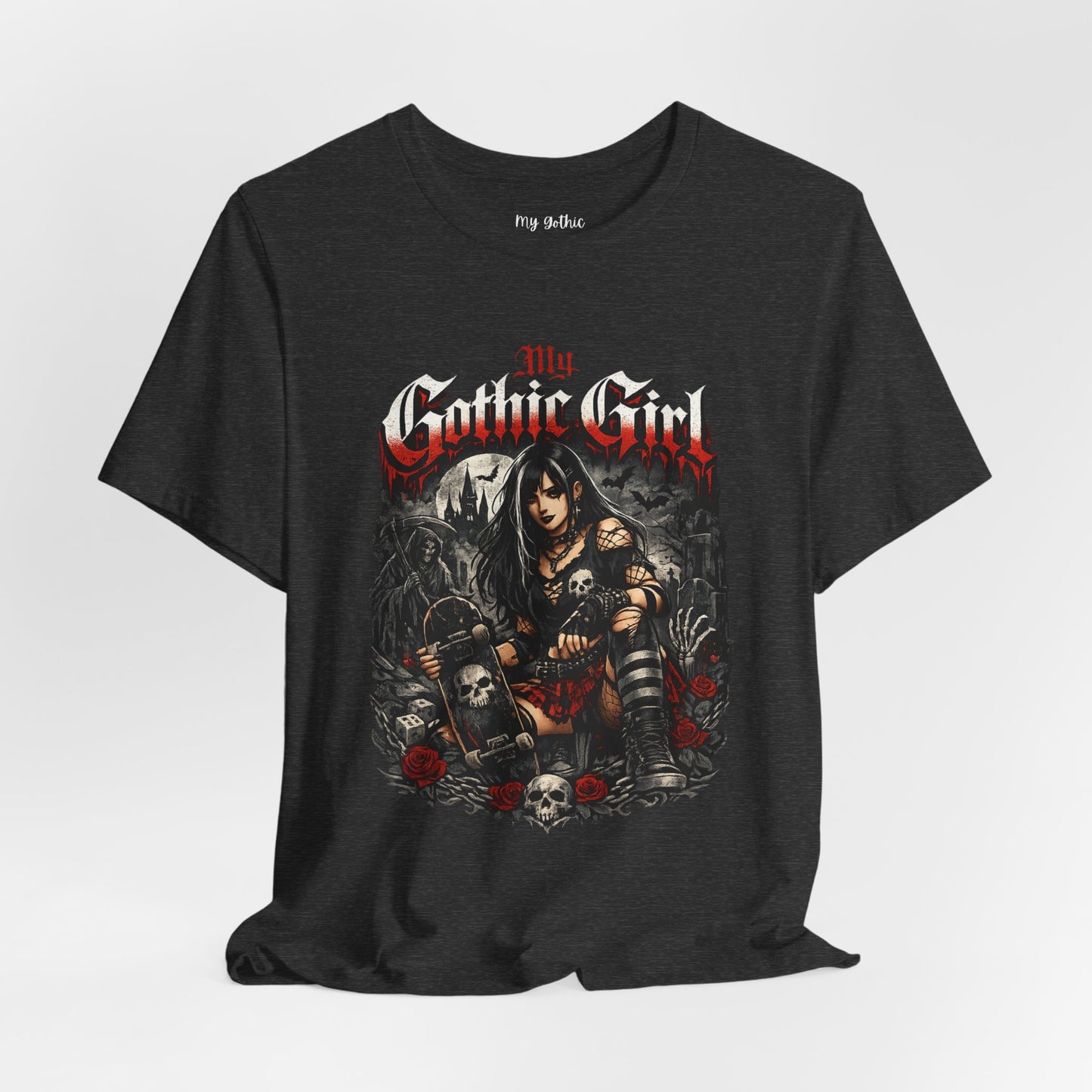 My Gothic Girl - Skater Girl Short Sleeve T Shirt