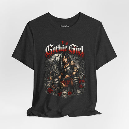 My Gothic Girl - Skater Girl Short Sleeve T Shirt