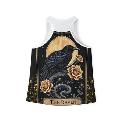 The Raven Tarot Card Women's Tank Top — Gothic Mystic AOP