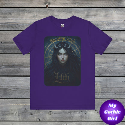 The First Rebel -"Lilith" Graphic T-Shirt – Alt Aesthetic Poetic Goth Street-wear
