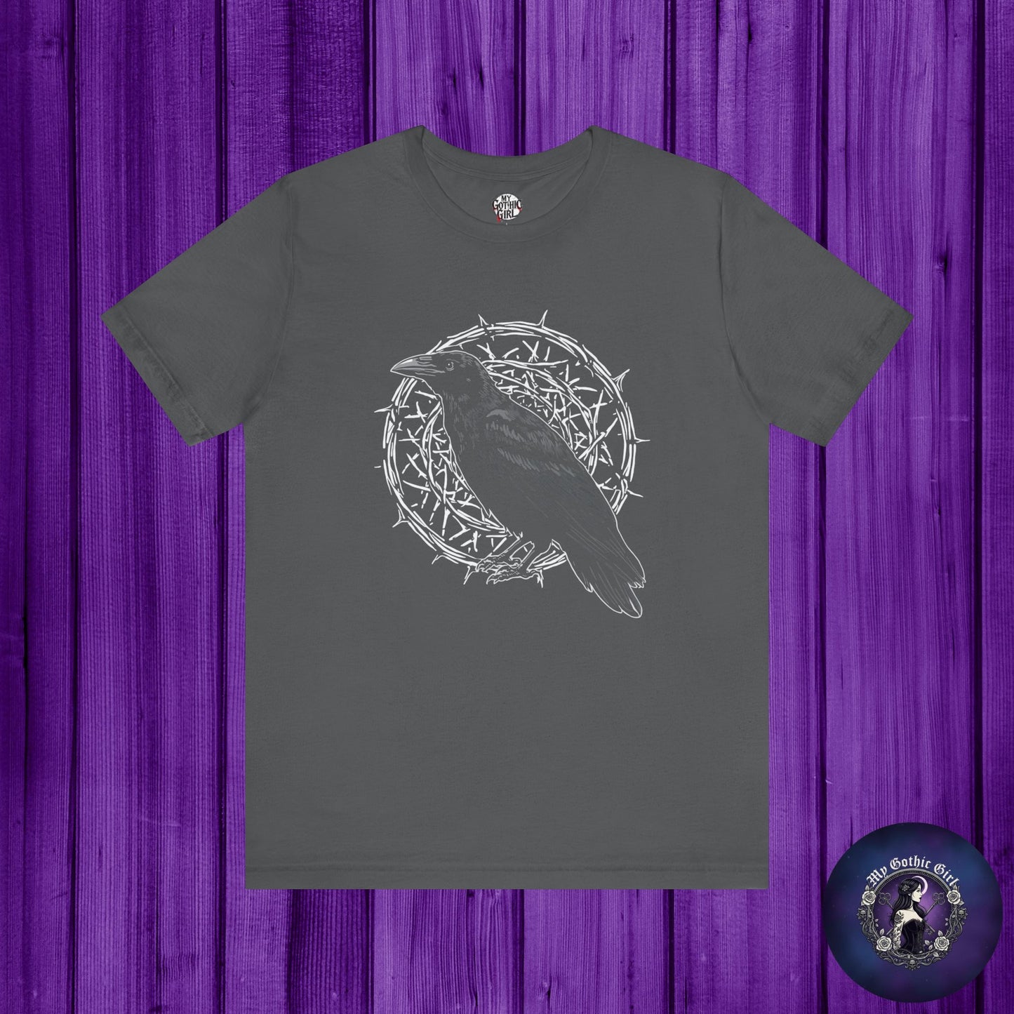 Thorn & Raven Gothic Graphic T-Shirt – Alt Aesthetic Poetic Goth Streetwear