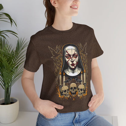 Nocturne Nun Gothic Pop Art T-Shirt